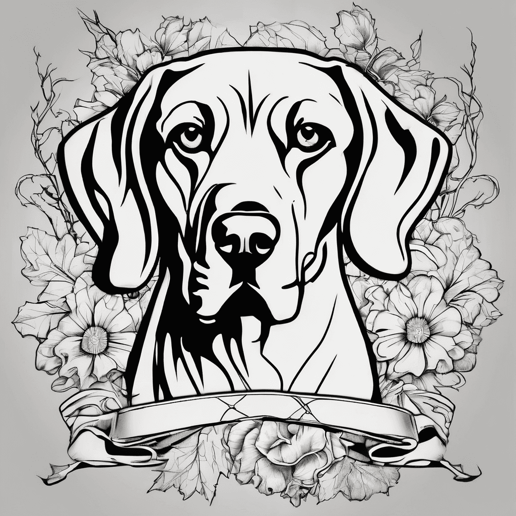 Cover up my cancer ribbon, add flowers and vines and my dog's paw