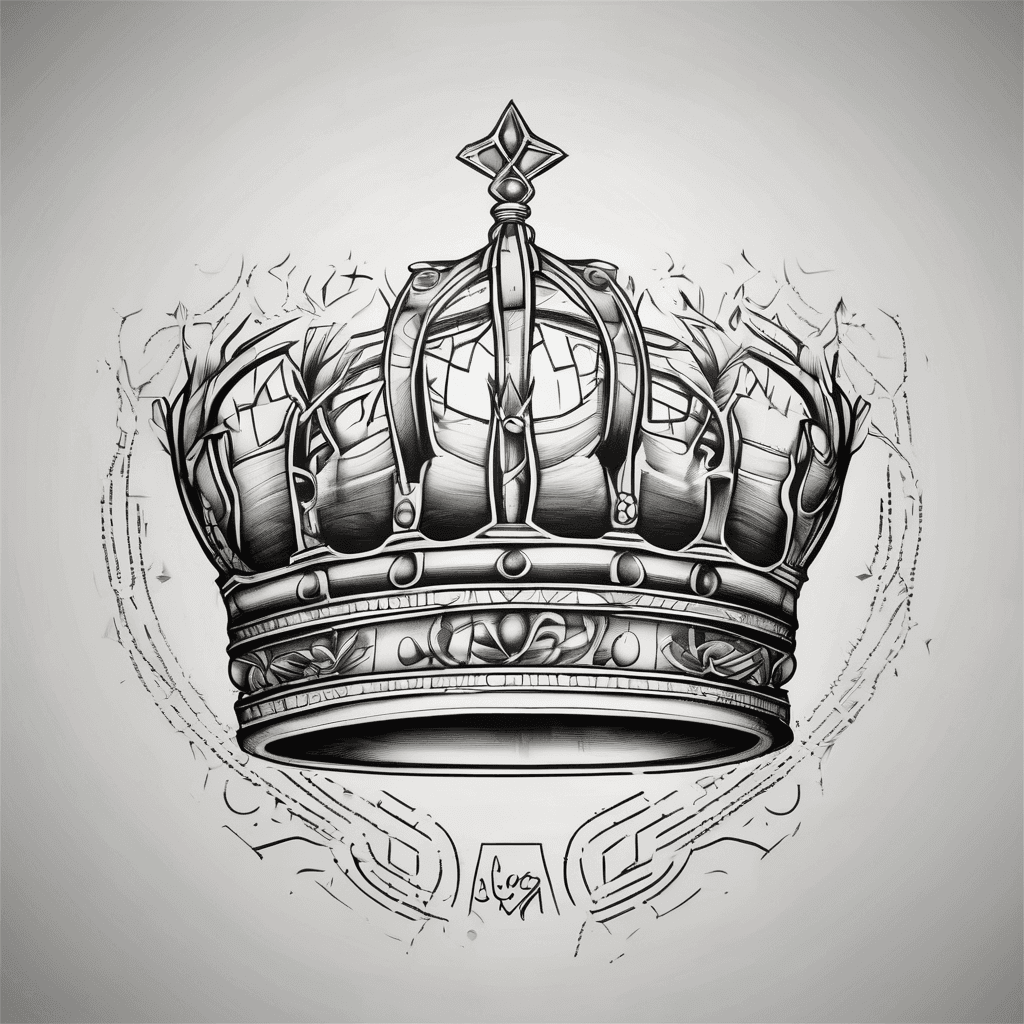 A crown made out of the name lucas