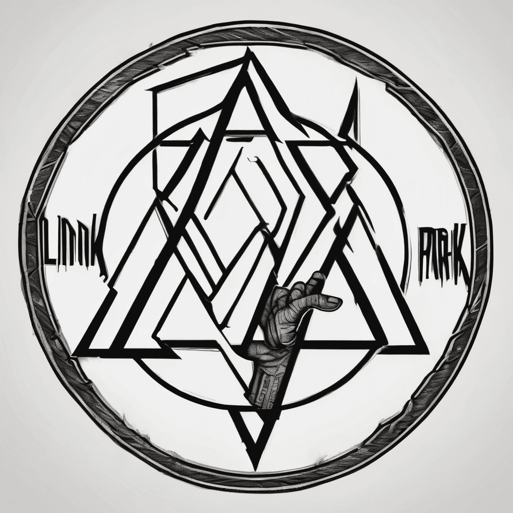 Linkin Park logo on the hand