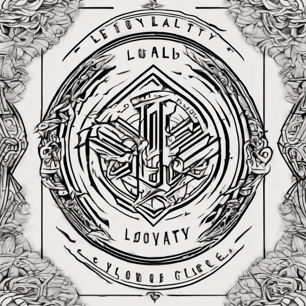 A cool calligraphy tattoo that says loyalty