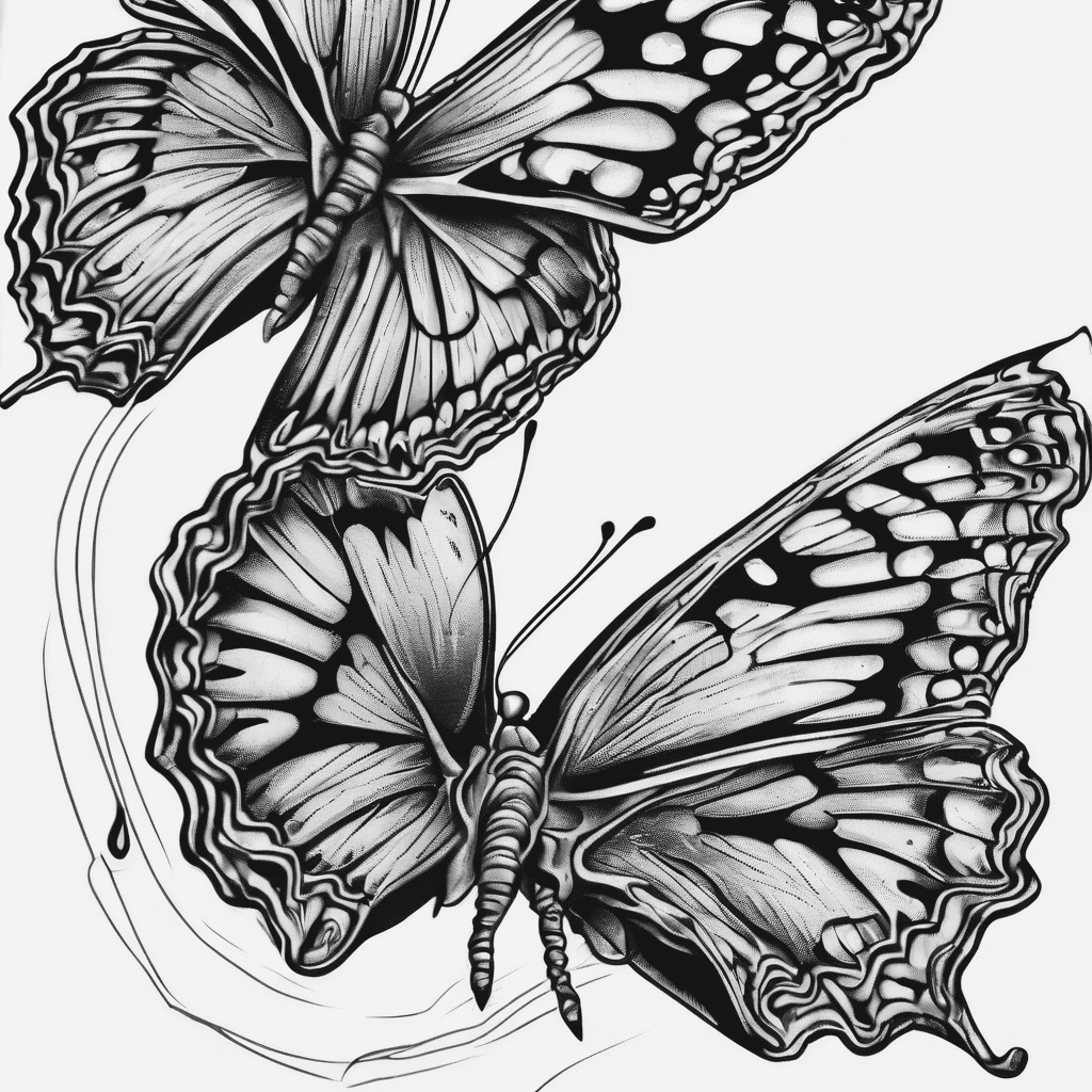 Small speckled butterfly landing on a foot