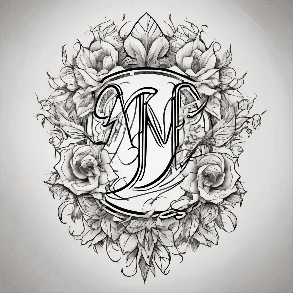 A beautiful tattoo design featuring the name "Marangelly" in elegant lettering