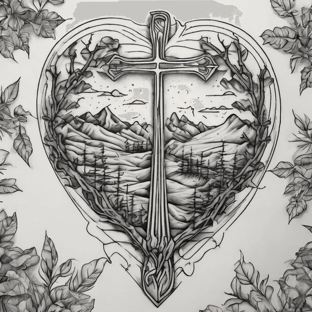 Two lined tattoo on left pectoral with the top line saying “I’ll keep you in my heart” and the bottom line saying “‘Til the sun burns out”. The crossed ‘t’ in the word ‘out’ should extend onto the inner left shoulder and inner left bicep in the form of a tree branch with the silhouette of two large birds standing near a nest with two small birds inside of it. There should also be the silhouette of two small birds flying away from the nest.