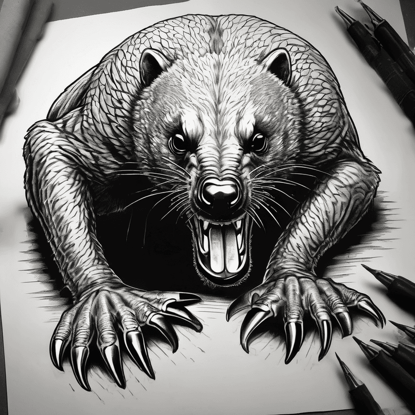 Idea per tatuaggio badger