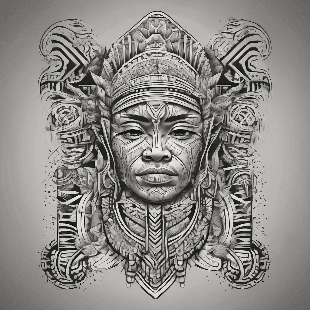 filipino tribal sleeve stencil
