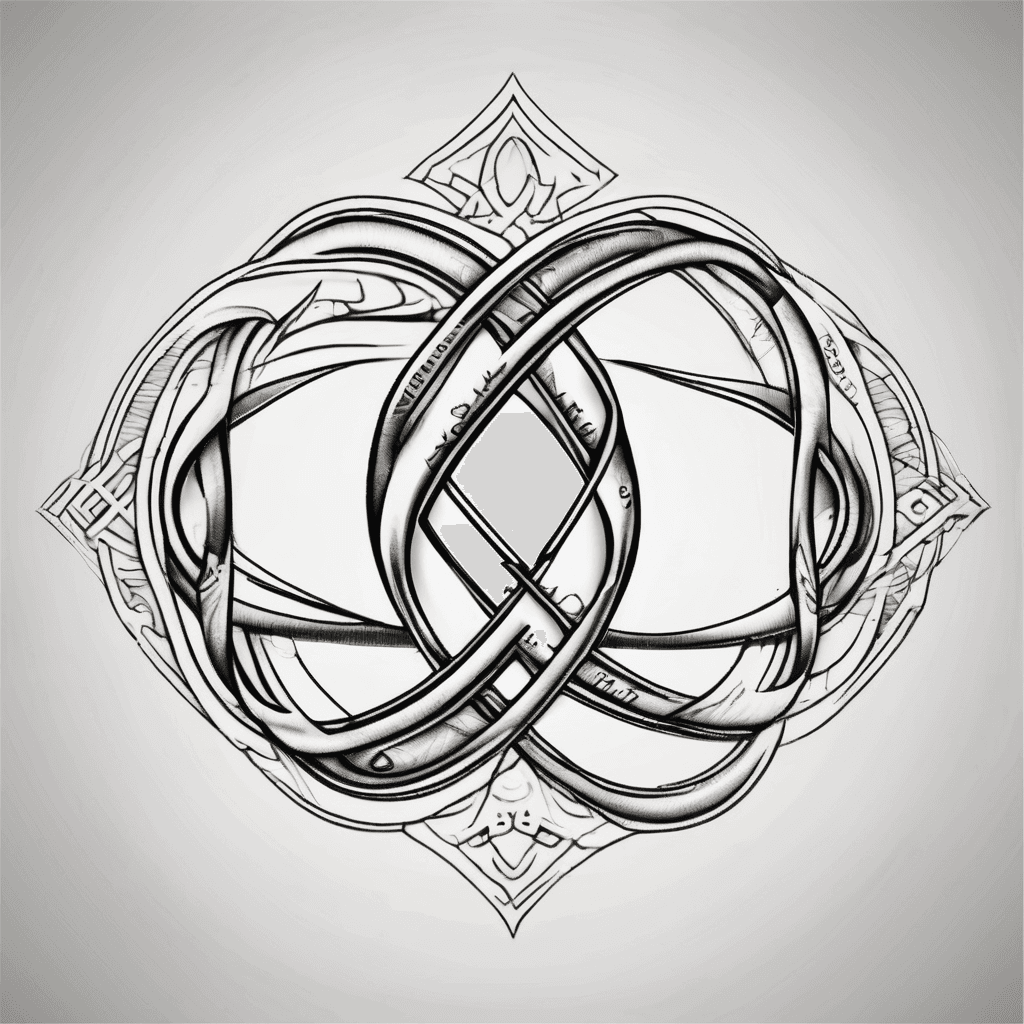 Infinity symbol with names ann and brian