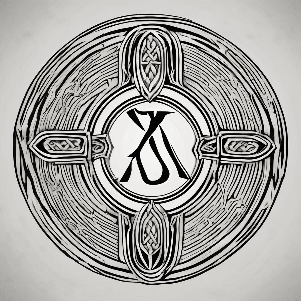 Irish rune that is strength protection power and love