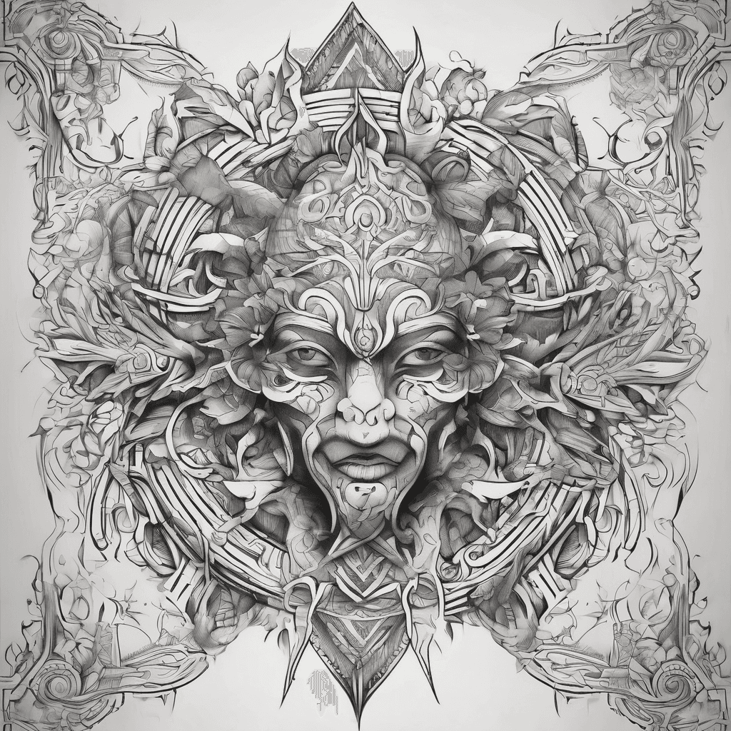 Hidden tattoo in desing and the name will be Mahendra