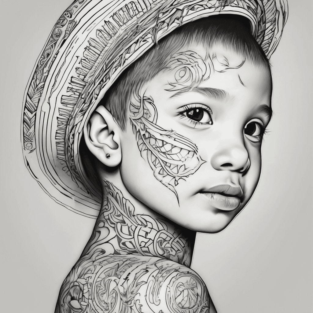 kid friendly tattoo with the name Ni’Monii on my bicep