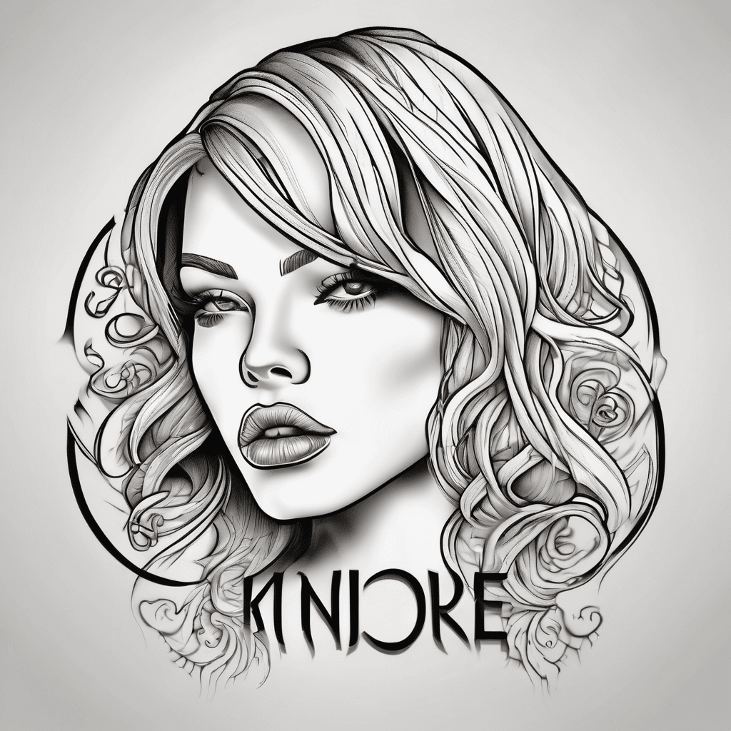 A beautiful tattoo design featuring the name "khloe" in elegant lettering