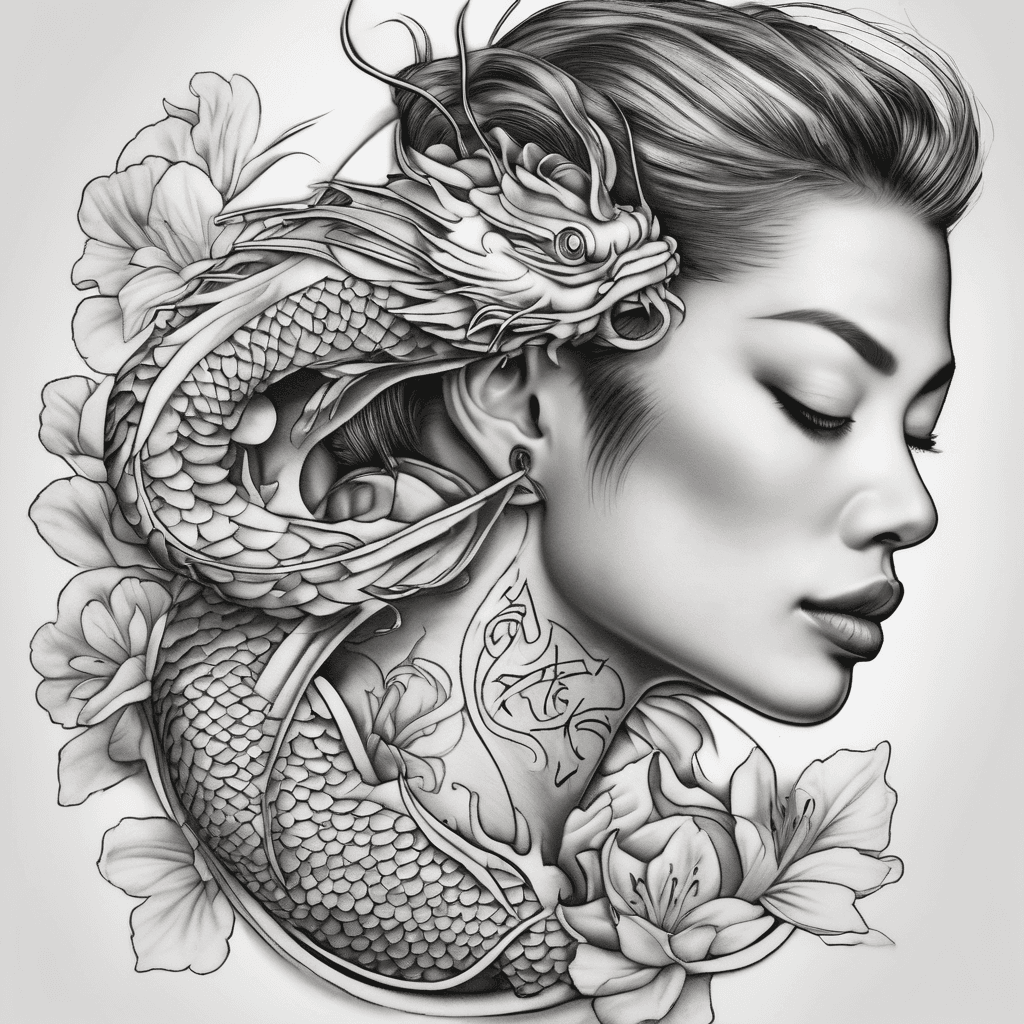 A beautiful tattoo design featuring the name "Ryan Concepcion " in elegant lettering