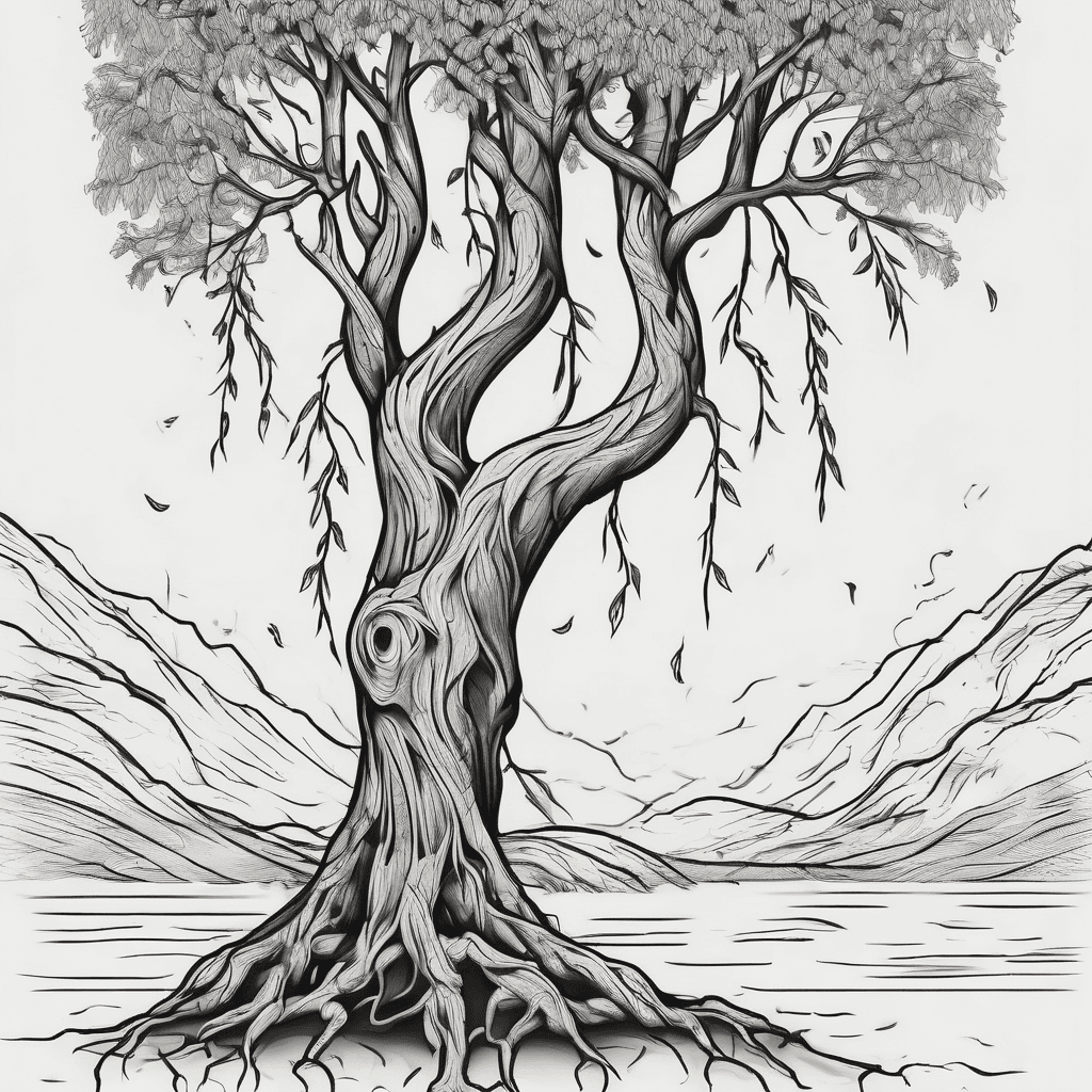 Willow family tree on calf