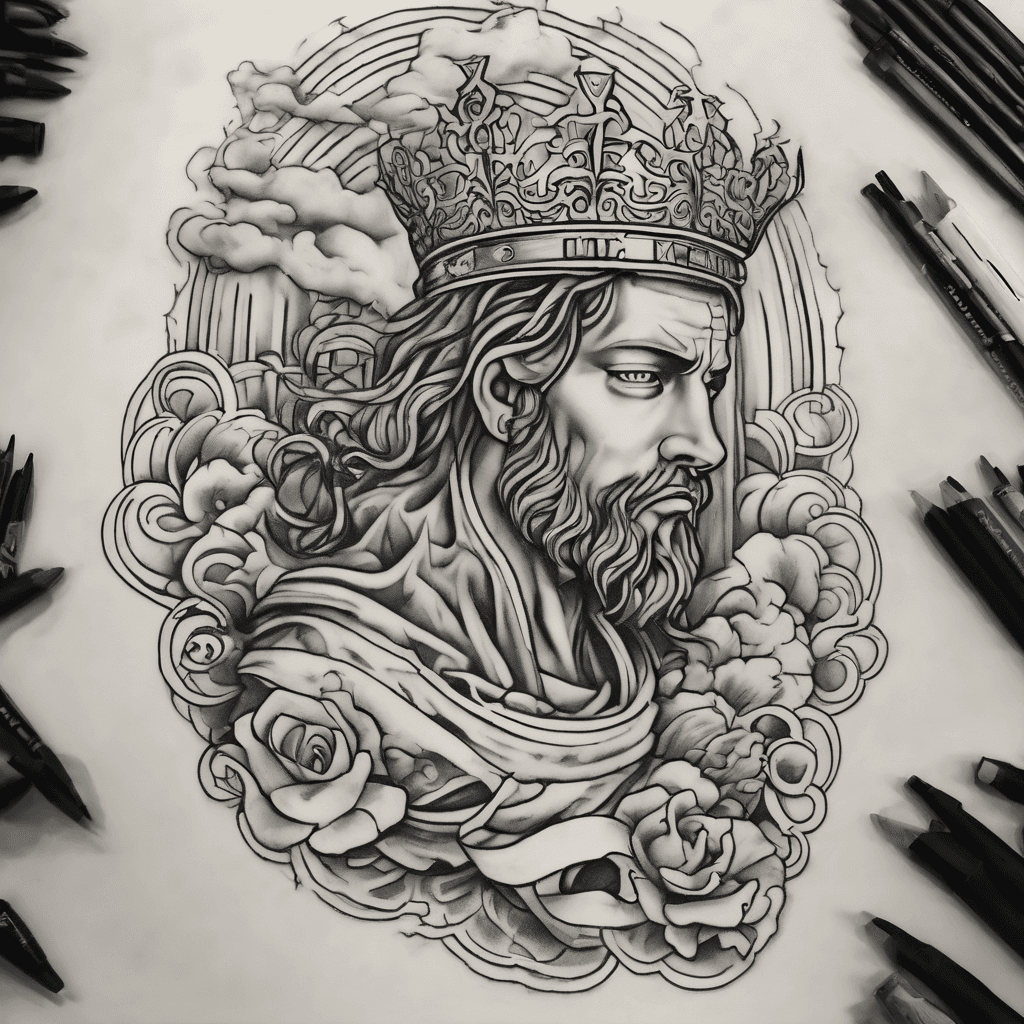 James 1:12 on my forearm with clouds an a gateway with a crown an my birth year 2008 at the bottom of my arm