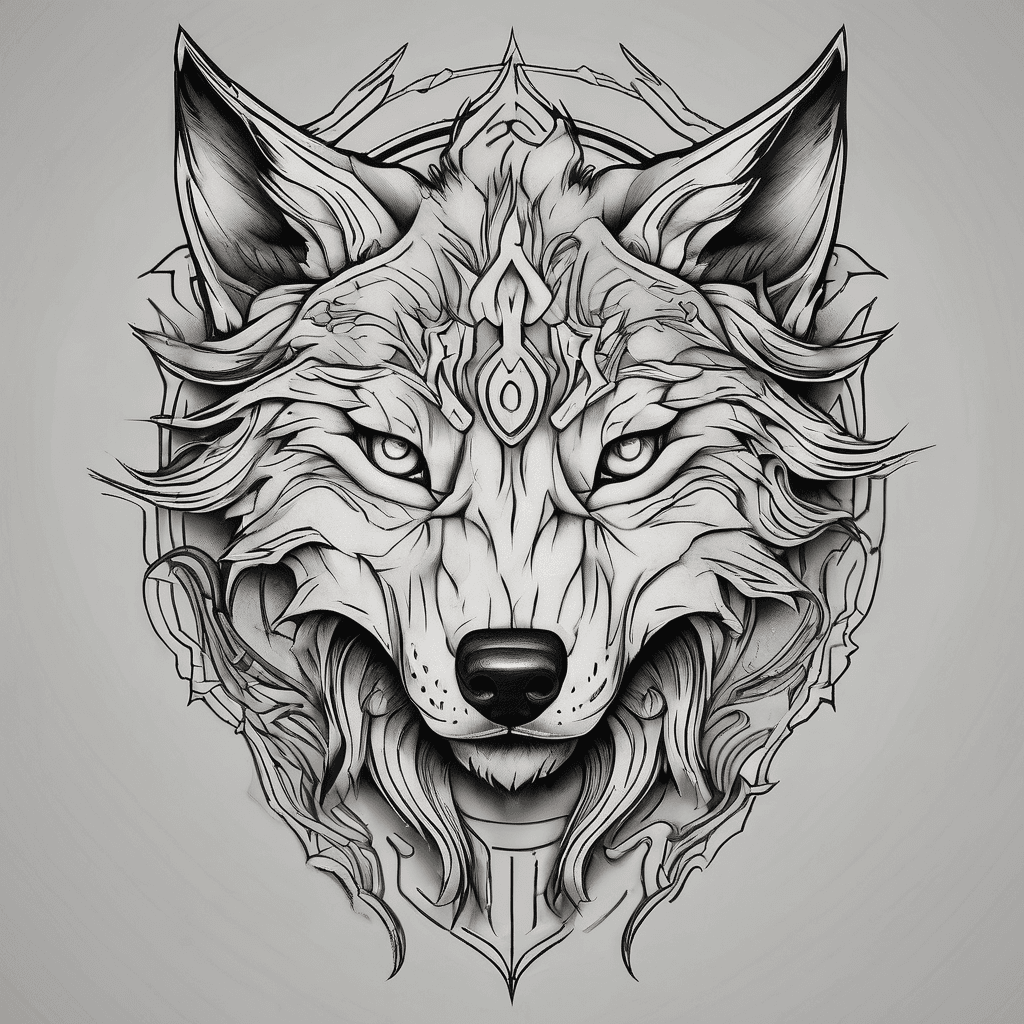 Small femine fenrir tattoo ideas