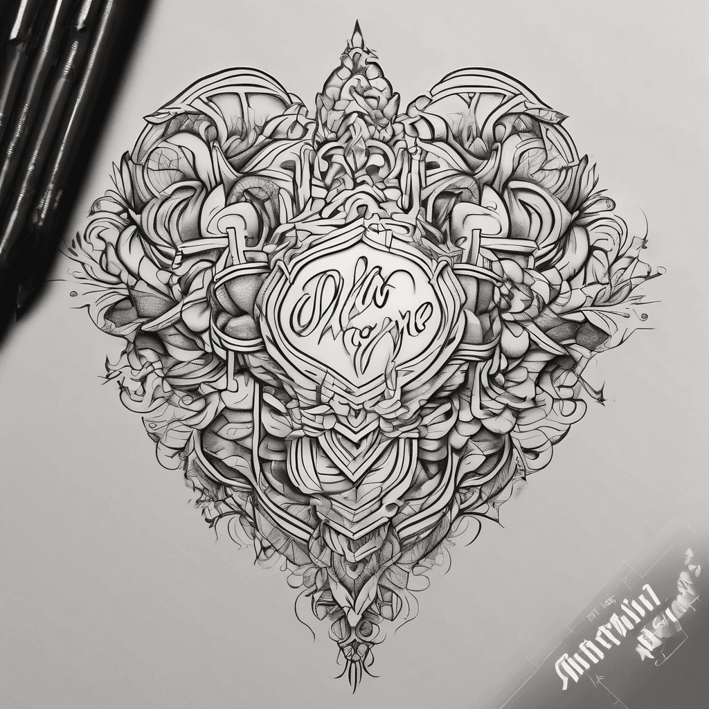 name jeevika tattoo with some heart make on design