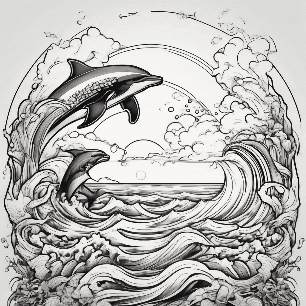 A small minimalist ocean theme for inside of arm