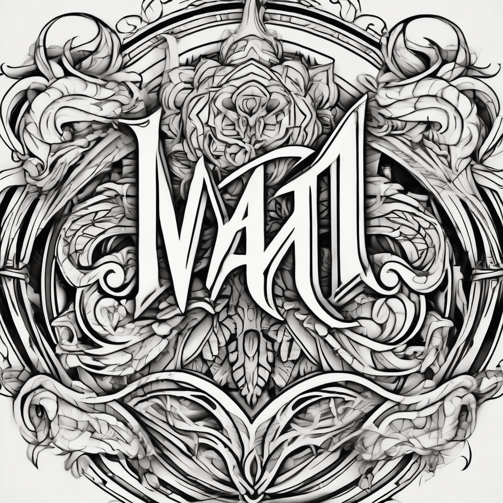 A beautiful tattoo design featuring the name "Vyan" in elegant lettering