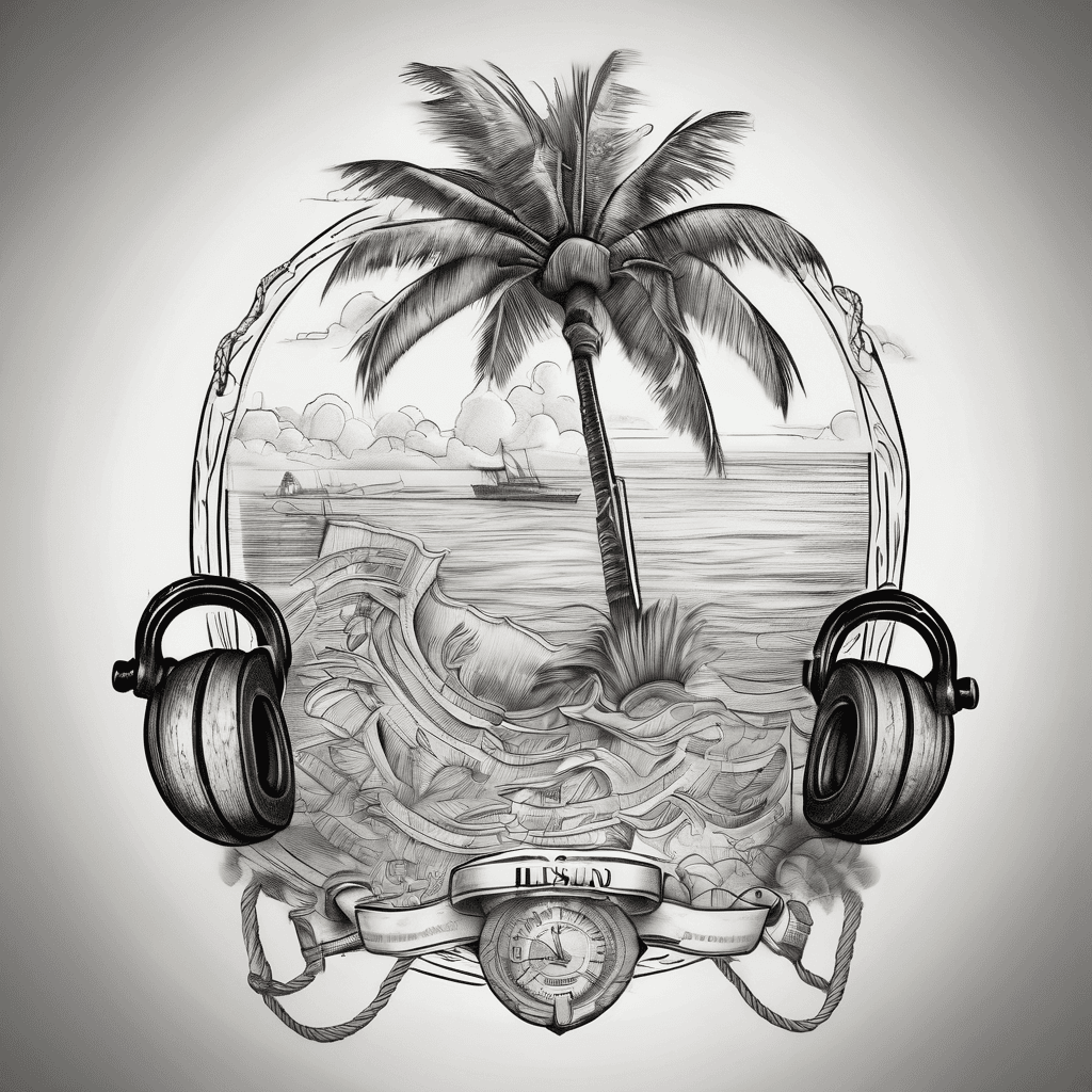 Coconut cut in half attached to a rope like a rope telephone with a island in the middle and a banner that says island connection Key West, Florida