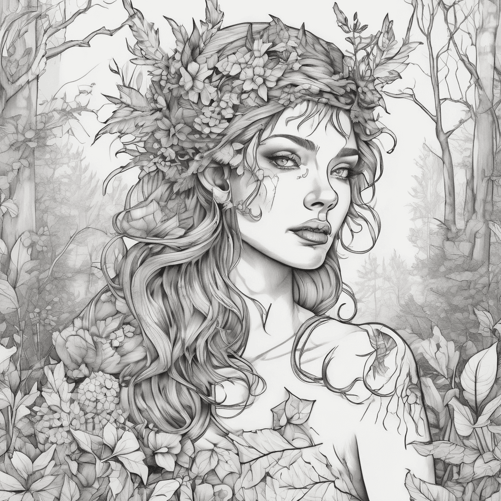 Fae in a magic forest