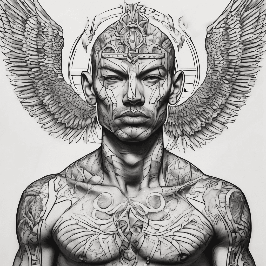 i want for my shoulder a god head and underneath that i am still not sure i give you the freedom to style