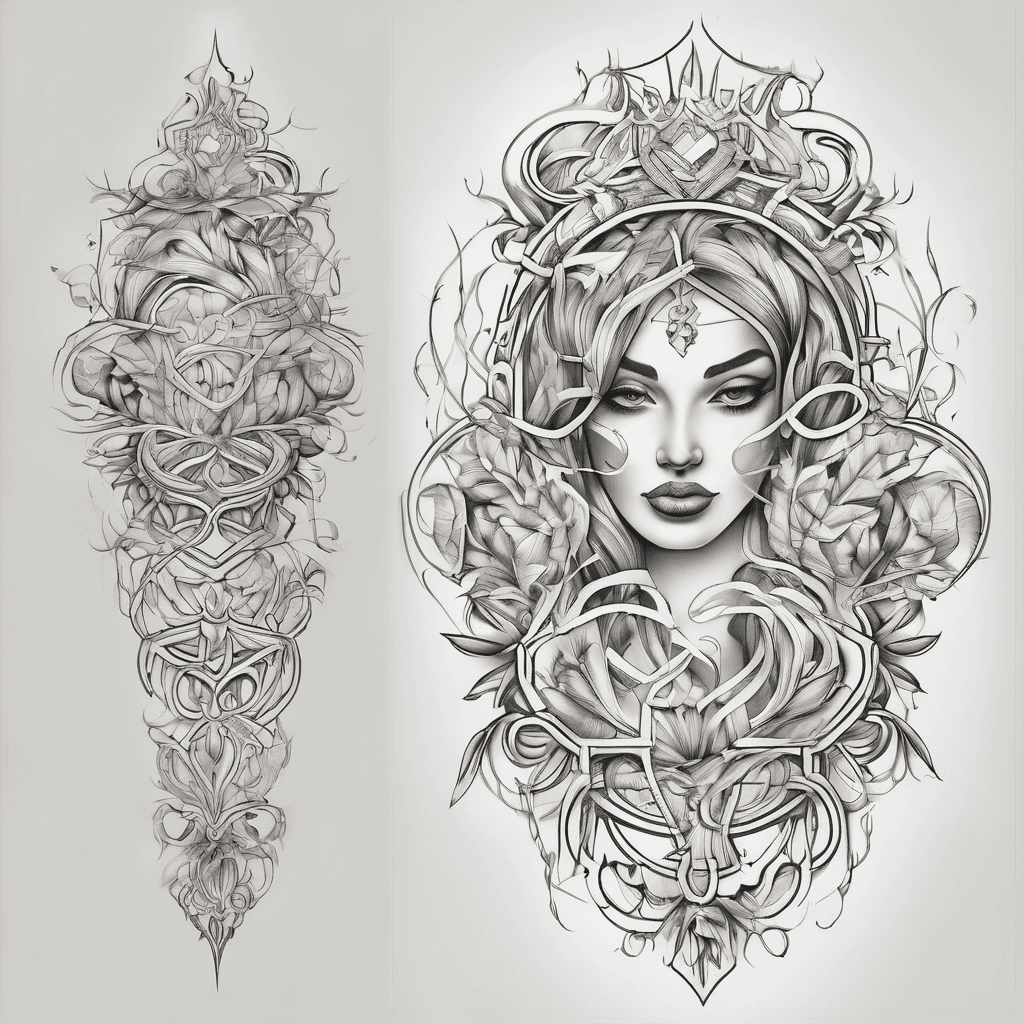 A beautiful tattoo design featuring the name "Esmirna " in elegant lettering