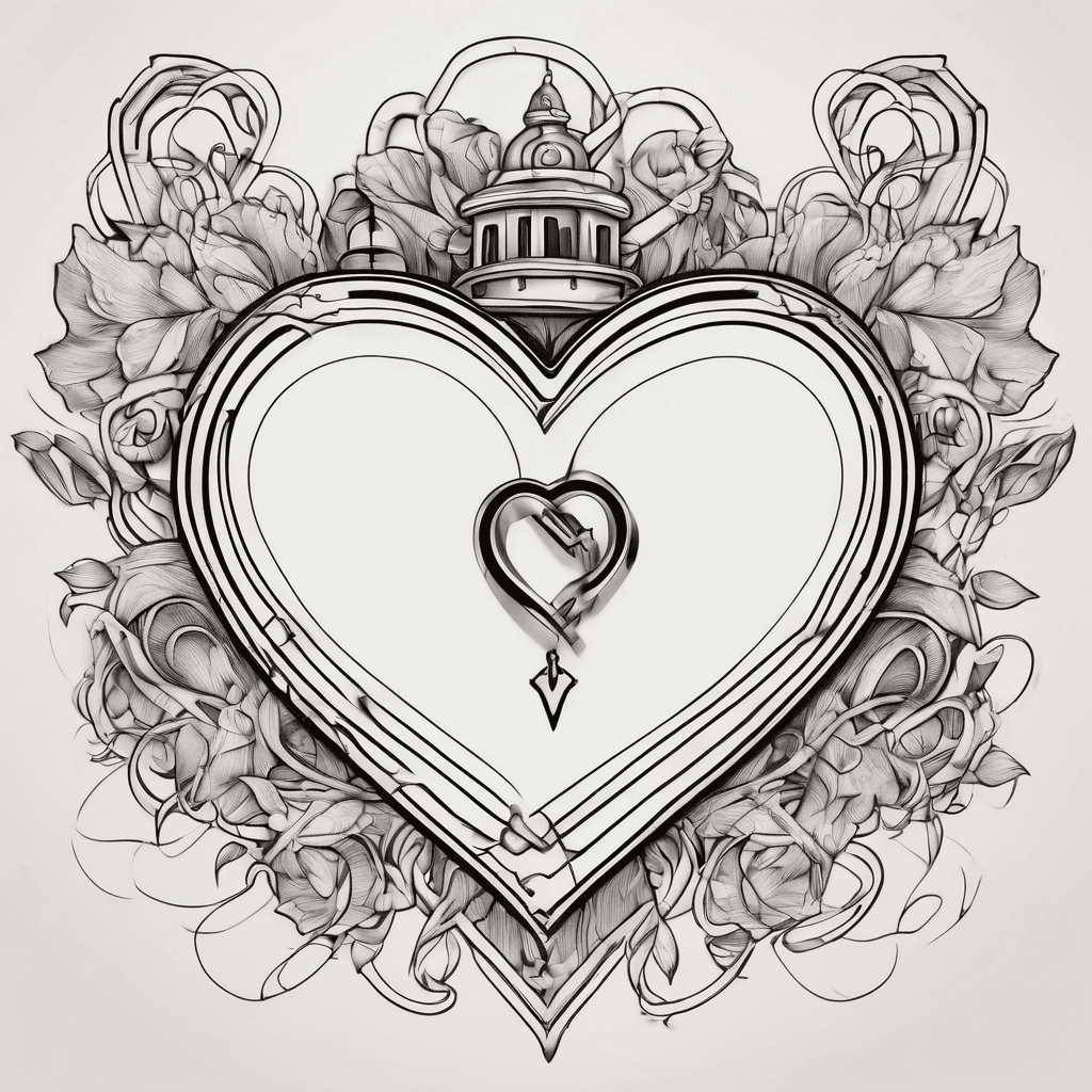 Fc in cursive around a locked heart