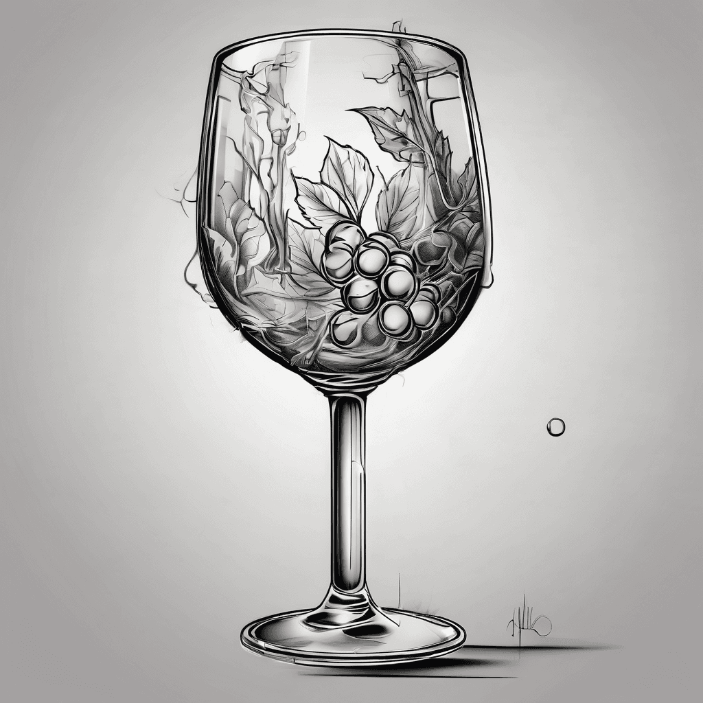 I would like a empty glass of wine and a joint