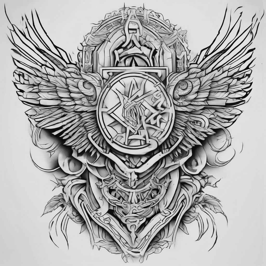 Make me a stylish forearm tattoo that says psalms 91:2 with WLK and DJK in tribal letters interpreted into the tattoo as a whole.