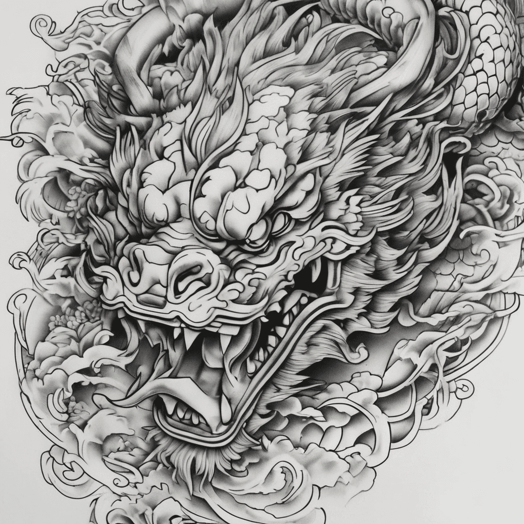 Half sleeve on a mans upper arm and shoulder area. I want some elements of a foo dog, coi fish and maybe some dutch imagery. in a american traditional style.