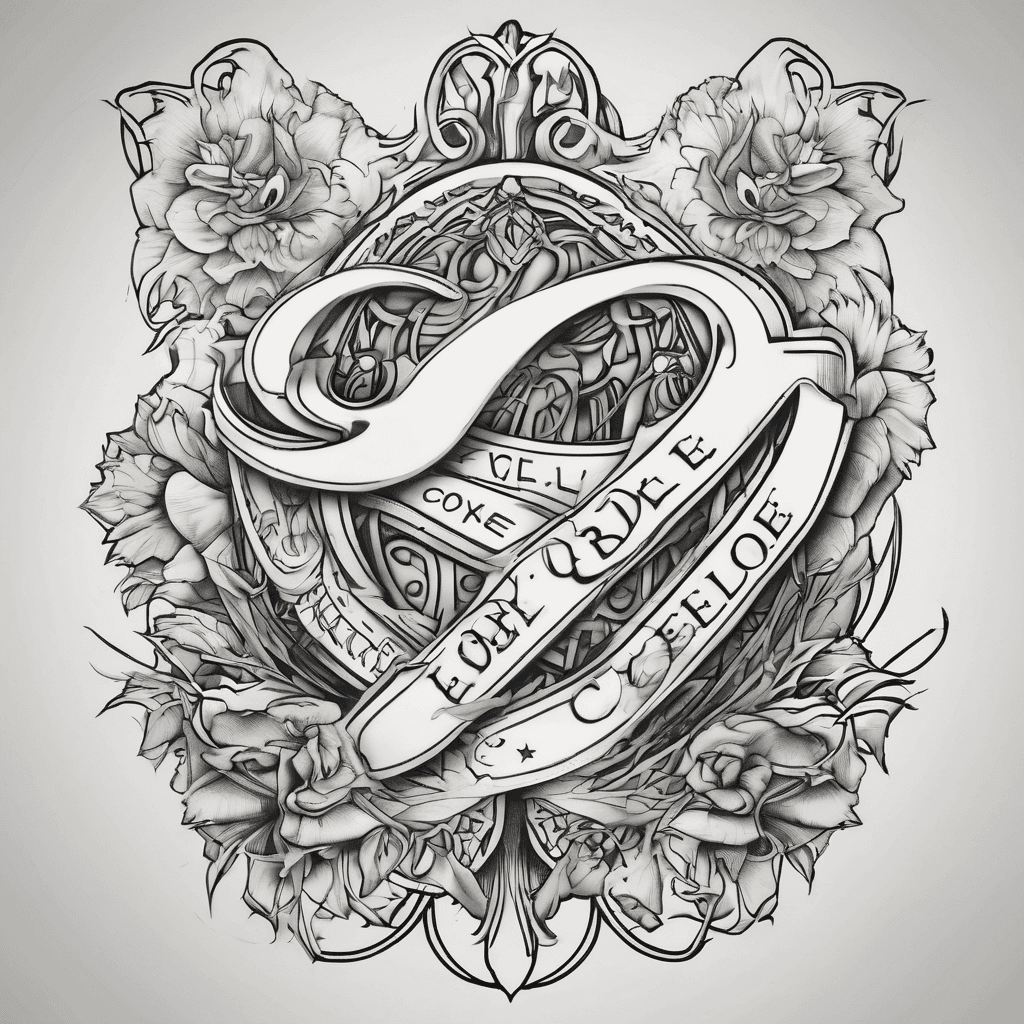 A beautiful tattoo design featuring the name "Coreylee" in elegant lettering