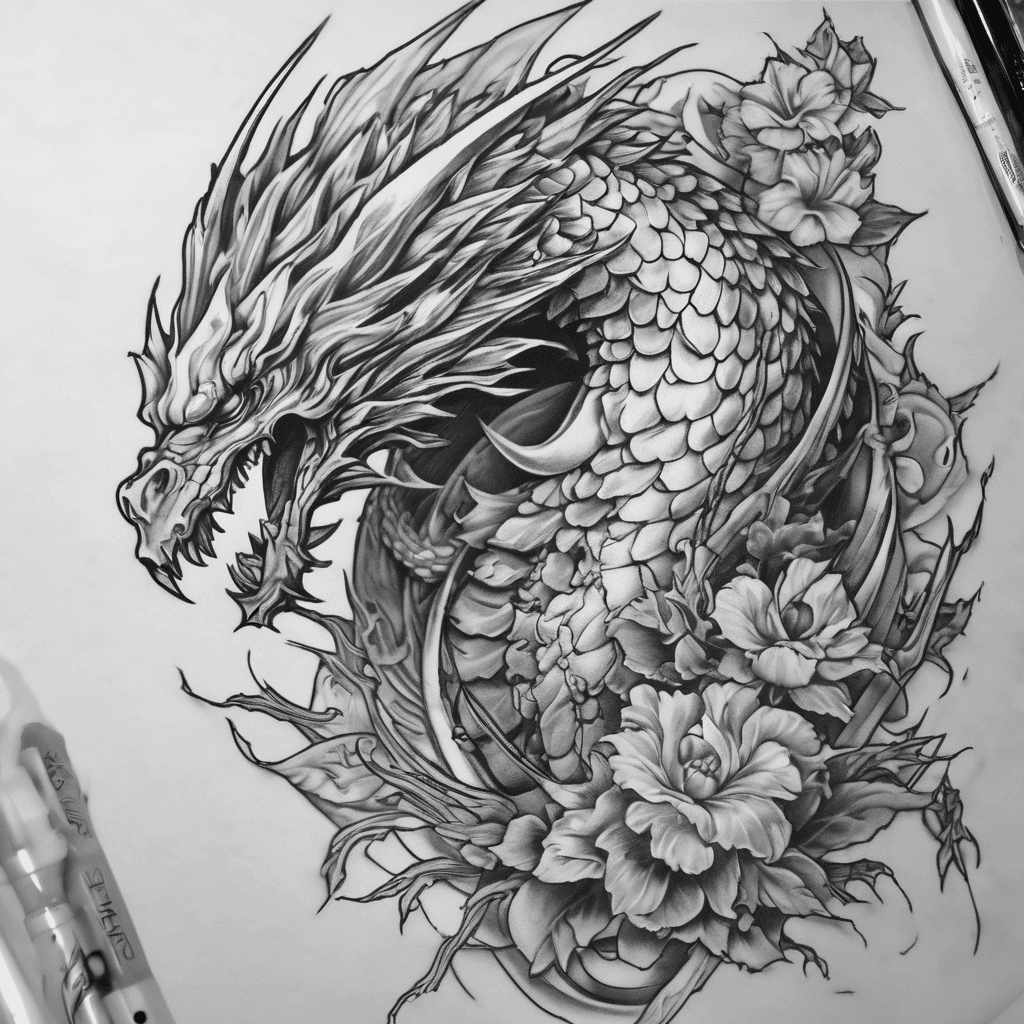 So im thinking of tattoo for both my shoulder right shoulder is a raging barbarian and left should is a noble knight, can you make it like anime style?