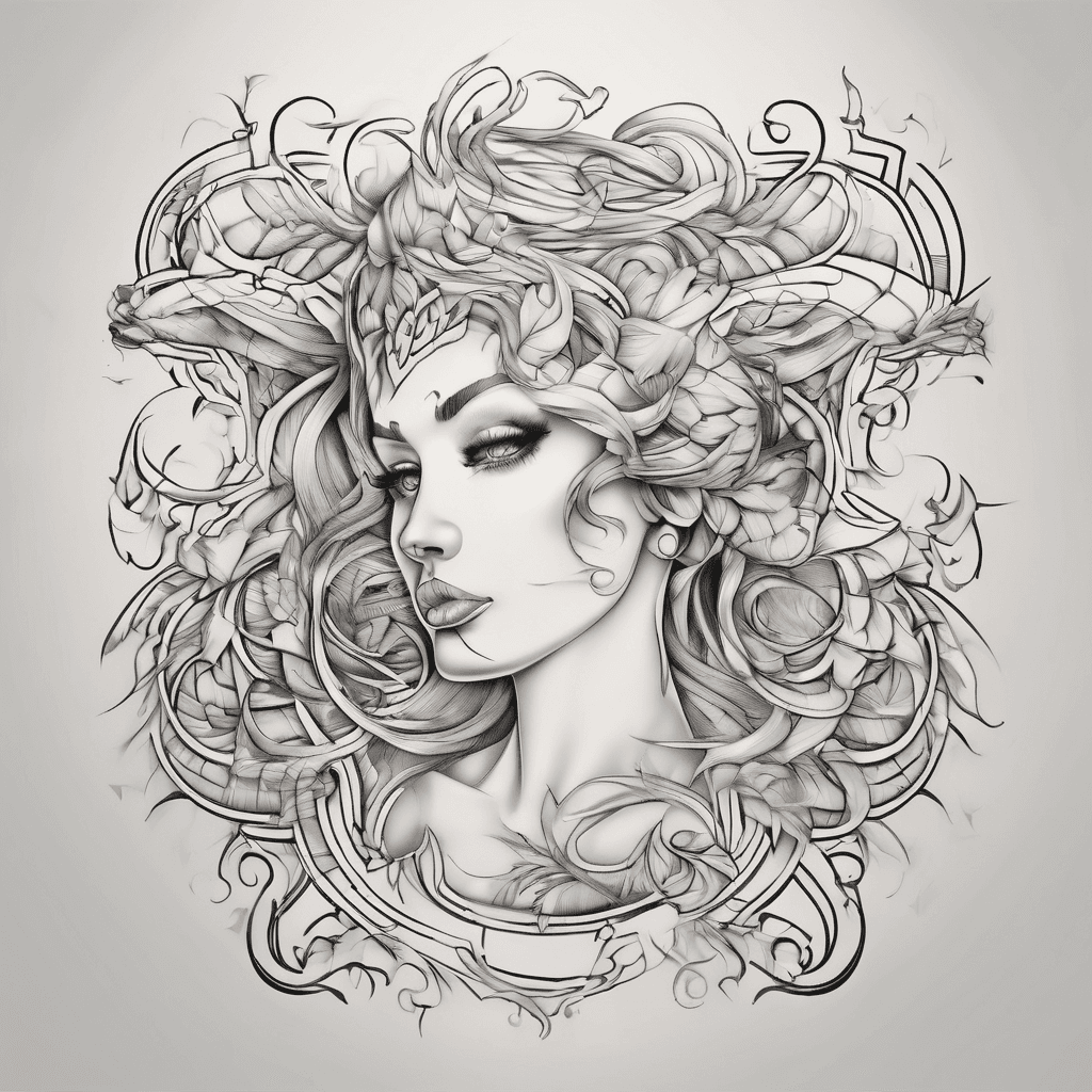 A beautiful tattoo design featuring the name "Aviela" in elegant lettering