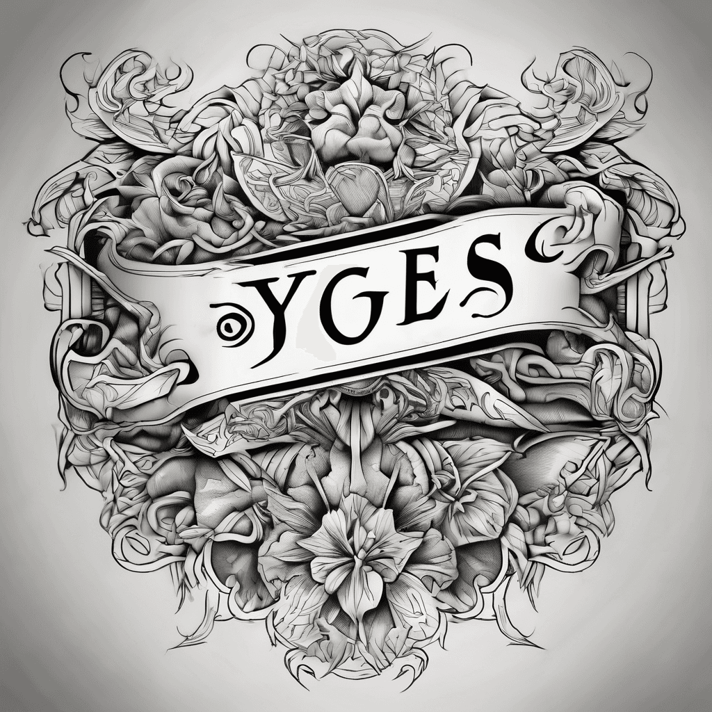 A beautiful tattoo design featuring the name "Yoges diana " in elegant lettering