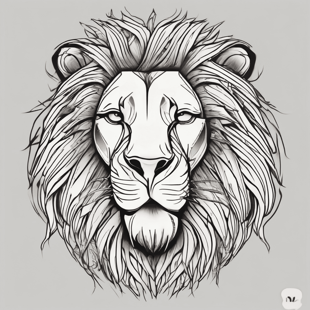 Lion with Aiden and Zoe written on it