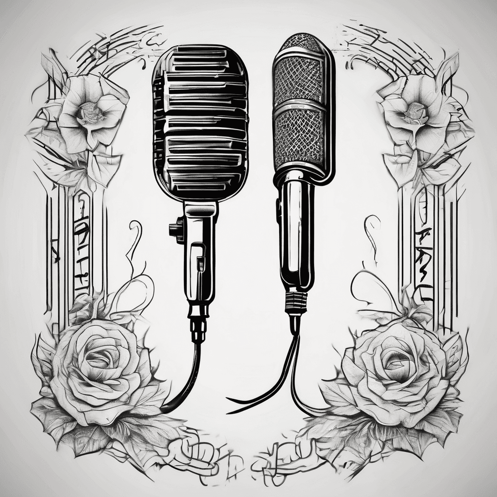 Microphone and writting pad