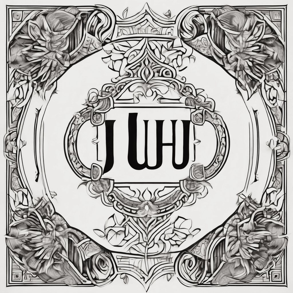 A beautiful tattoo design featuring the name "Juhi" in elegant lettering