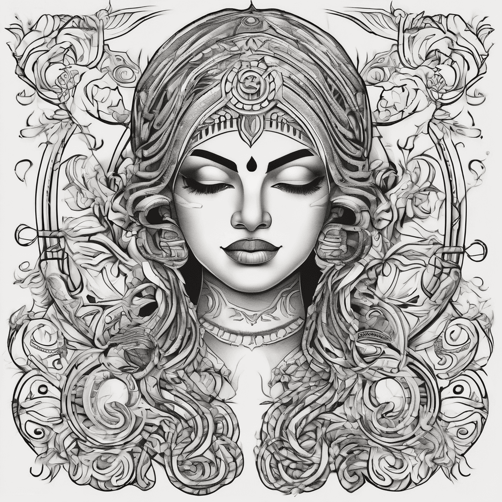 A beautiful tattoo design featuring the name "Meenukutty " in elegant lettering