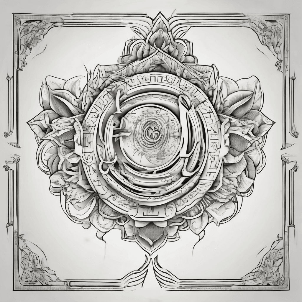 A beautiful tattoo design featuring the name "G.VENKATA RAMANA" in elegant lettering