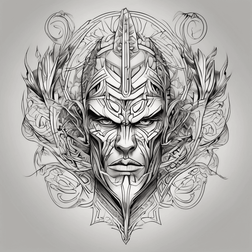 A unique tattoo design featuring the name "Zy'Eric" without being obvious