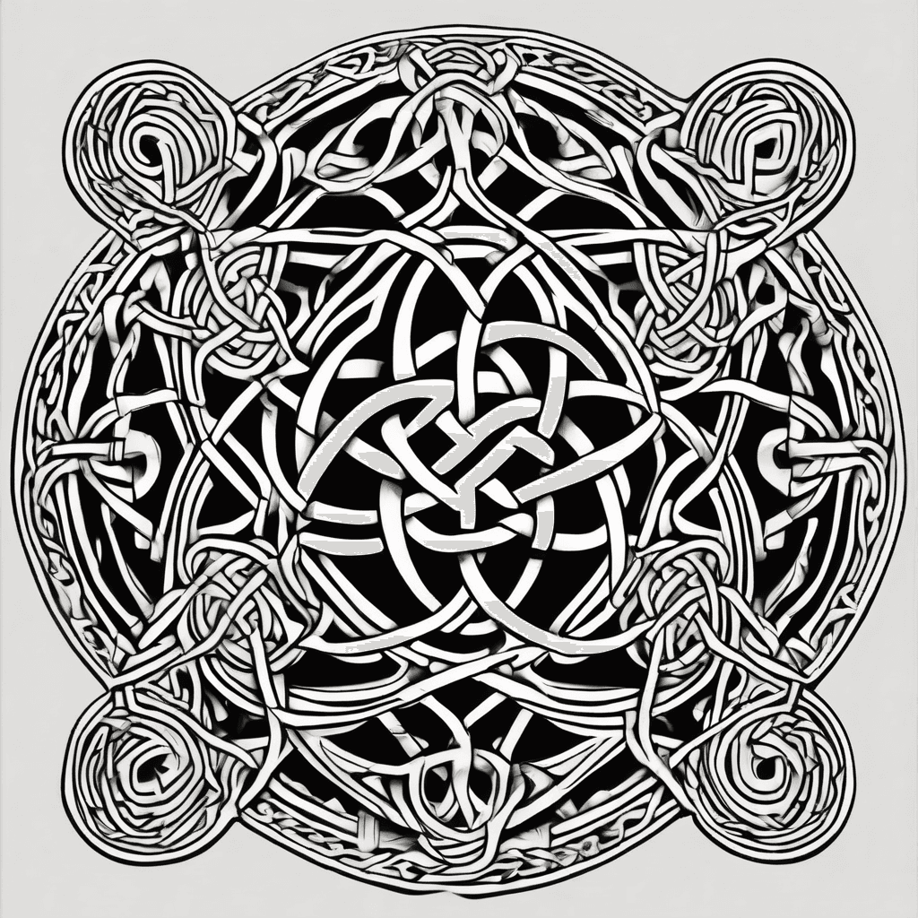 Tyreke Harris Celtic knot with geometric patterns