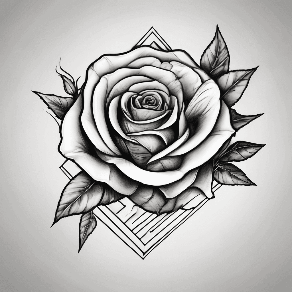 The name Ellie with a rose leading off the last e