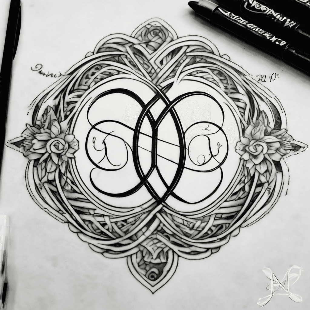 Infinity symbol with my daughters name and date of birth on or inside the lines and maybe add a heart
Jenna Nicole
12-29-2001