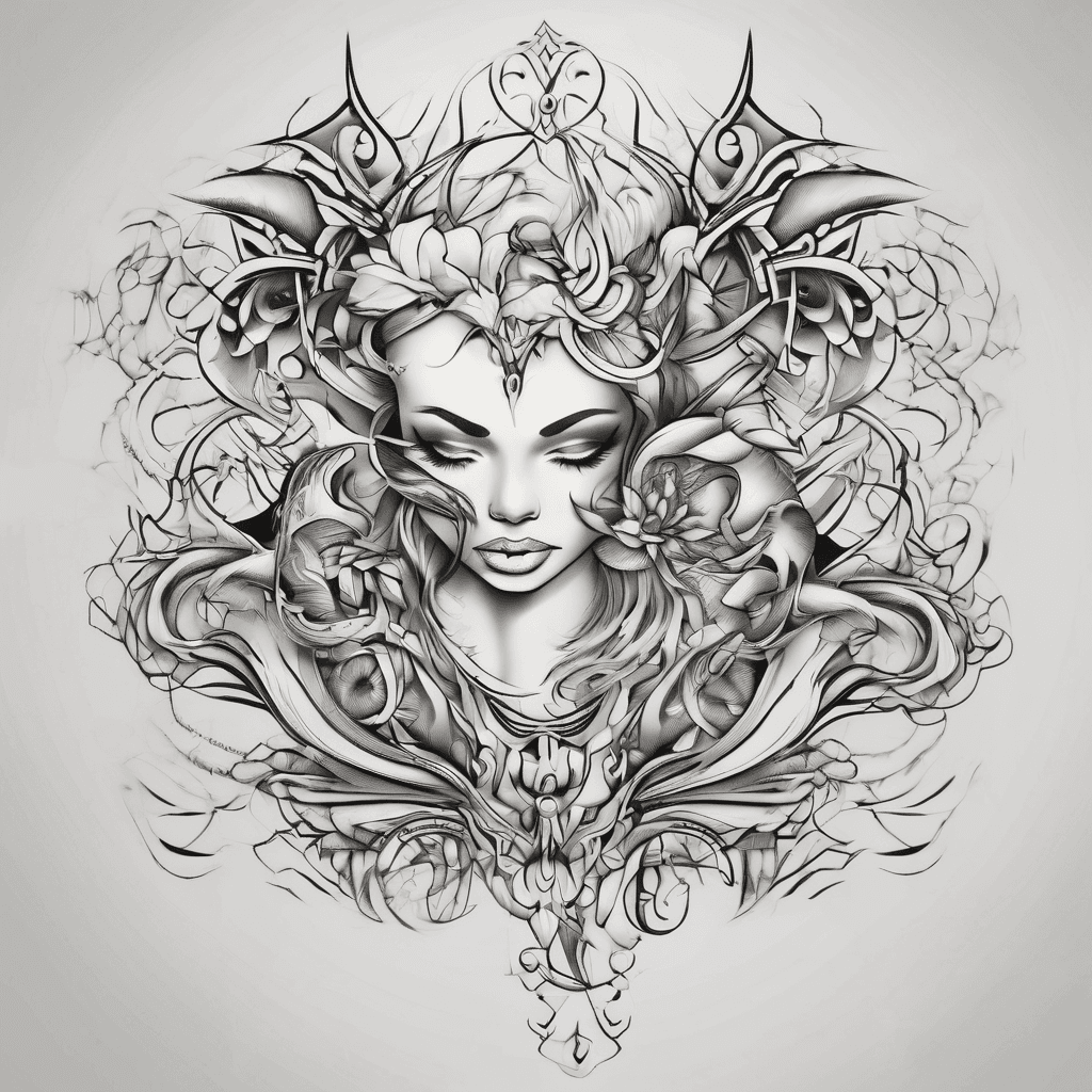 A beautiful tattoo design featuring the name "Zeneya" in elegant lettering