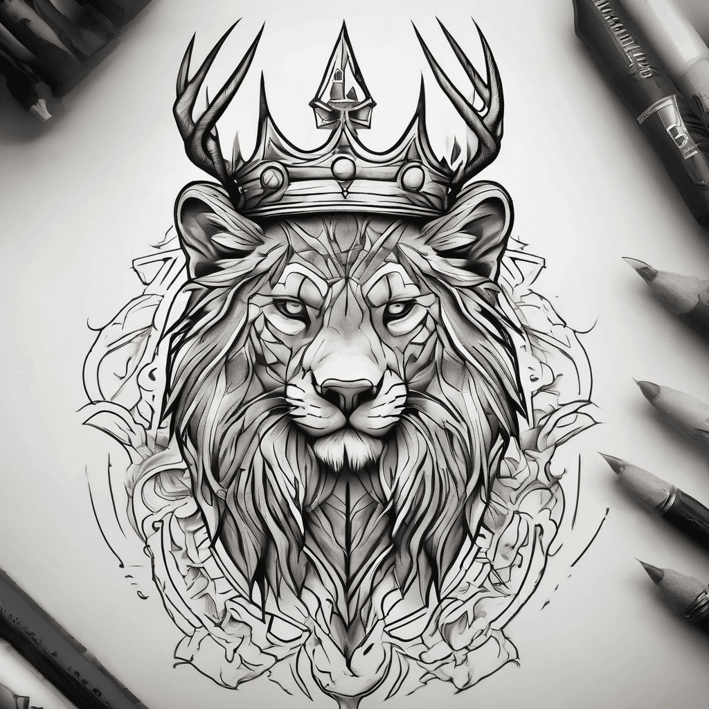 Hunter with a crown above the H