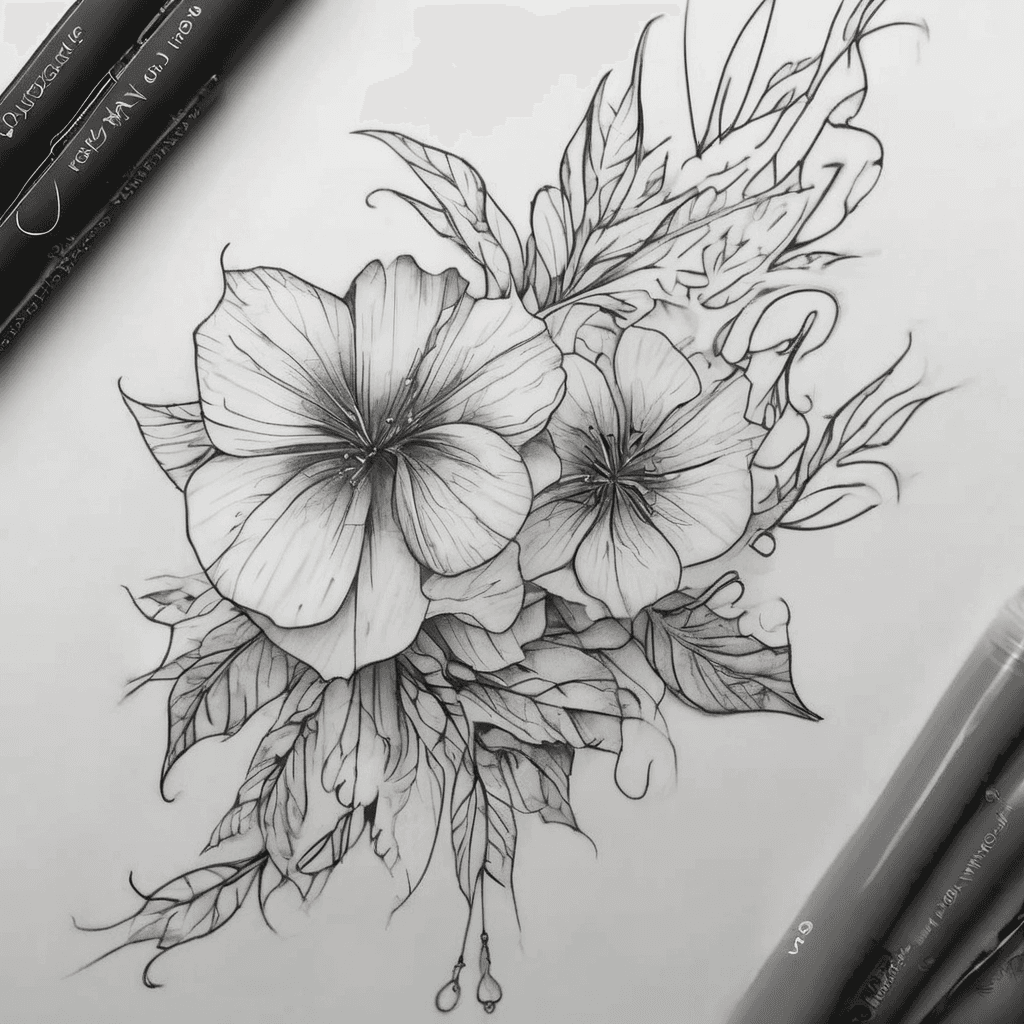 Create a minimalist fine line black tattoo combining these 5 meanings into one cohesive,subtle design: letting go, not to loose myself, consistency, self-love, and kindness with confidence. Use a single flowing/continuous line that symbol