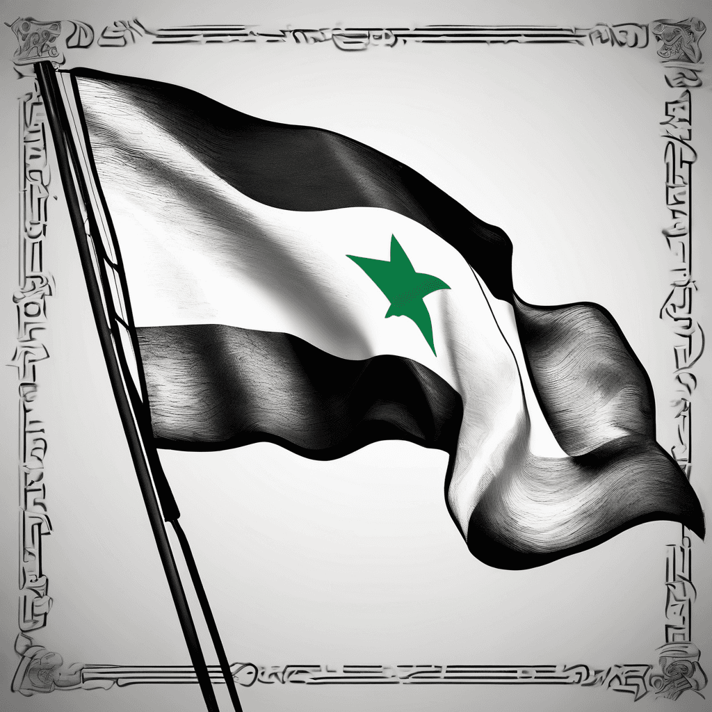 Black and white simple Pakistan flag with the name Jay scroll font