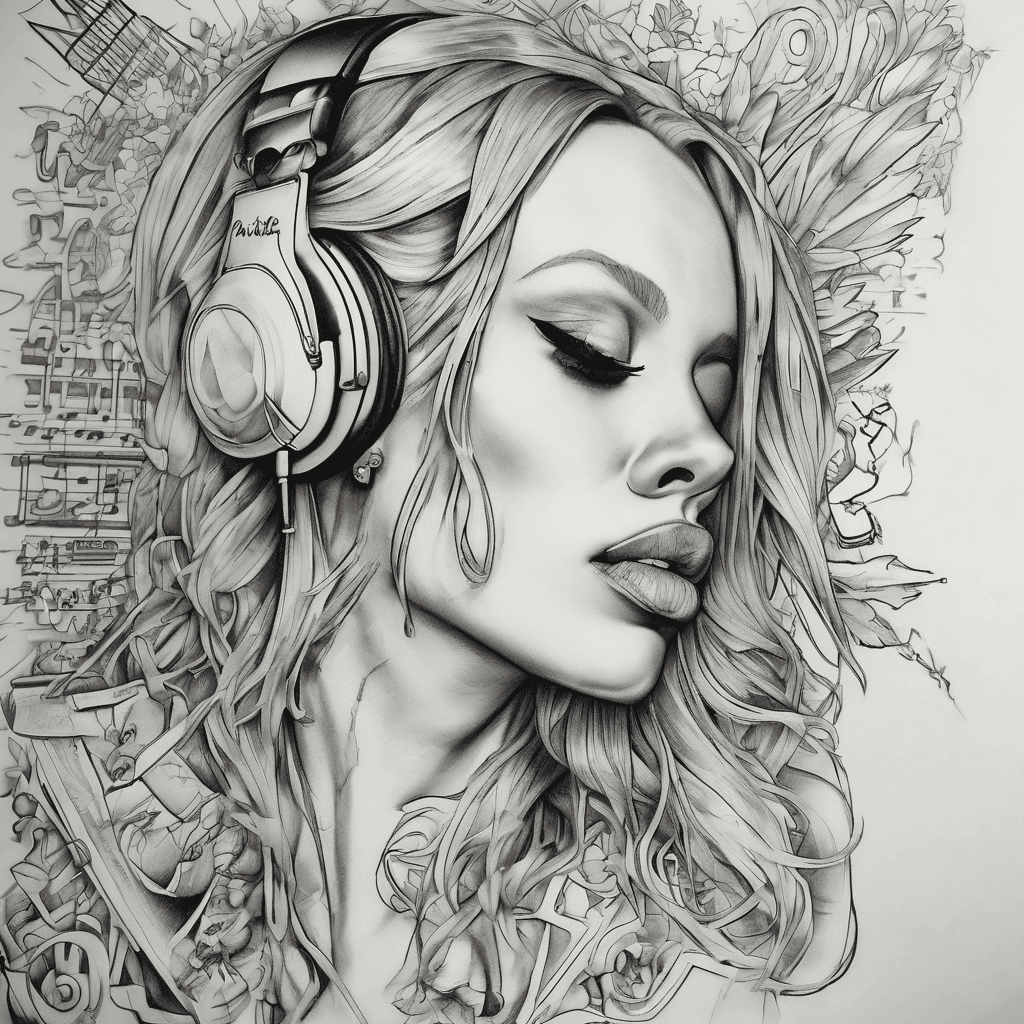 Music themed using logos, images or lyrics of following Alanis morrisette predominantly, skunk anansie, imagine dragons, pink, def leppard, oasis, kylie Minogue, Swedish house mafia, creamfields