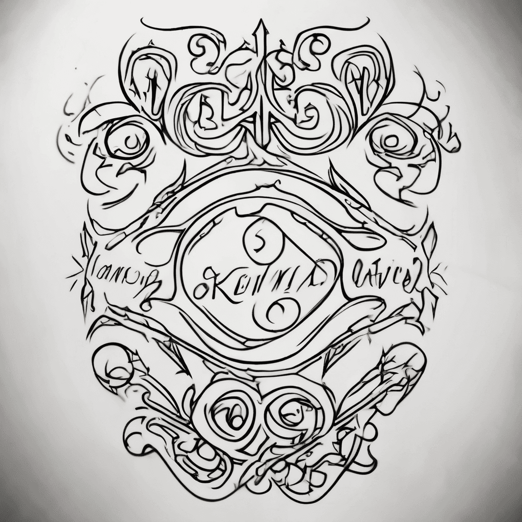 Just a simple calligraphy name tattoo of my three children : Kendra, Dhenrie and Gwen