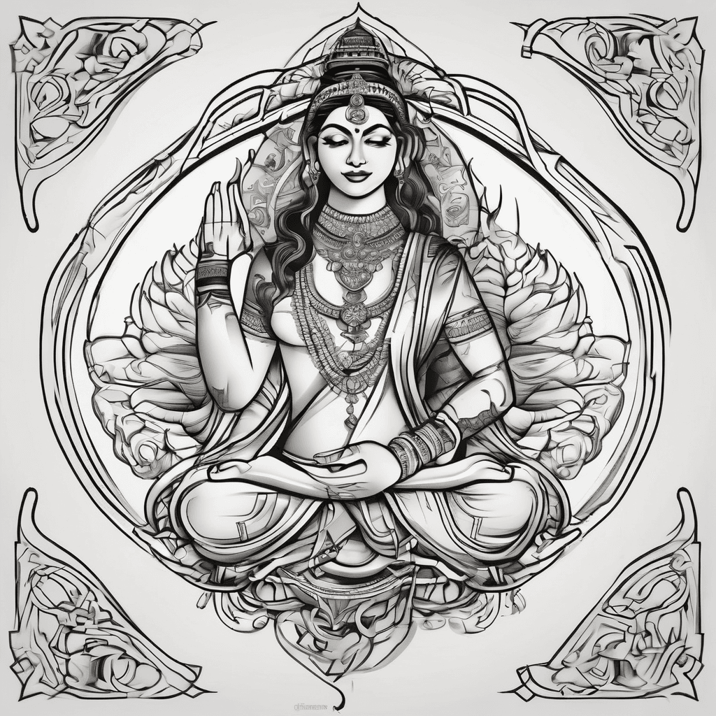 A beautiful tattoo design featuring the name "Bhumi" in elegant lettering