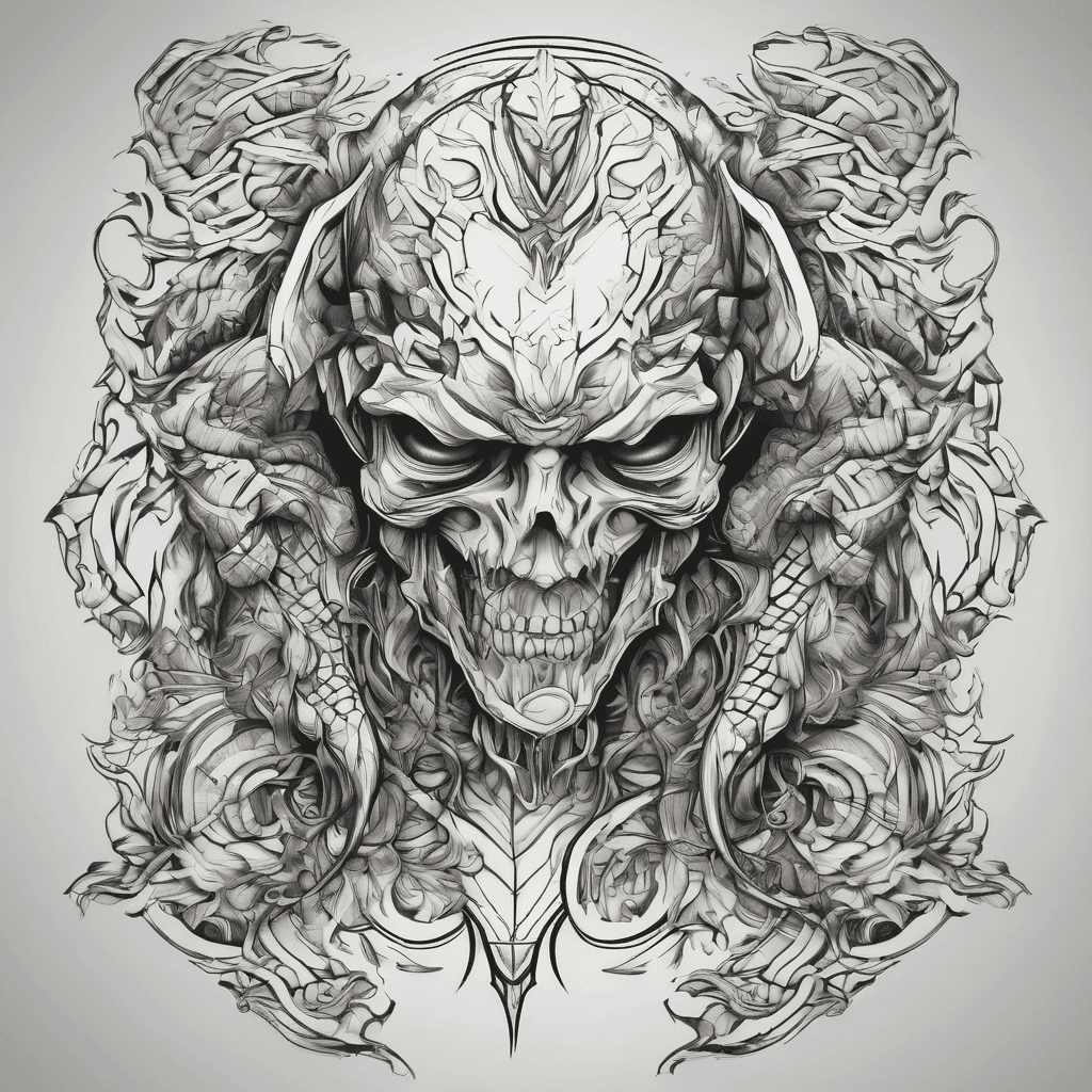 Traditional front piece. Blastover. Arms blacked out.